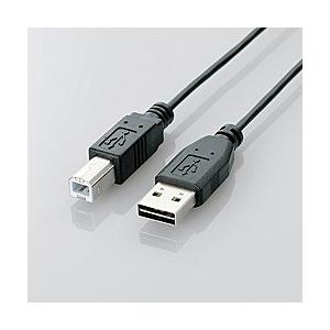 ELECOM(エレコム) U2C-DB20BK　USB2.0ケーブル 【A】⇔【B】（2.0m/両面挿しタイプ/ブラック） | ELECOM