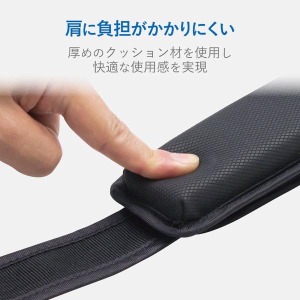 ELECOM(エレコム) キャリングバッグ［オプション］　交換用ショルダーベルト ストレート　BMA-SH01BK | ELECOM | 02