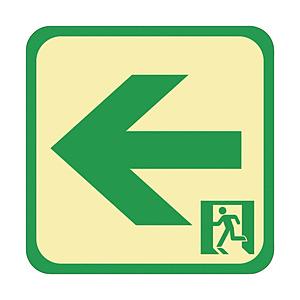 日東エルマテリアル 日東エルマテ　蓄光路面標示ノンスリップシート（高耐久）３００Ｘ３００　矢印Ｌ５   TRHN300L5 | 