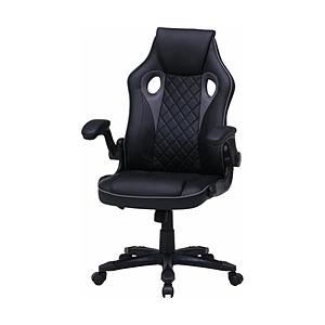 【送料無料】 不二貿易 15507 ゲーミングチェア [W655ｘD630ｘH1030〜1110mm] シグナル ブラック／グレー | 不二貿易