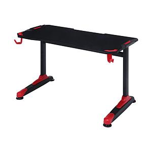 【送料無料】 不二貿易 ゲーミングデスク [W1200ｘD670ｘH770mm] XeNO(ゼノ) イージー01  レッド C/D:38132 | 不二貿易