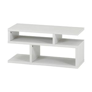 不二貿易 Ｓ字型ＴＶ台　８０幅  オークホワイト 51489 | 不二貿易