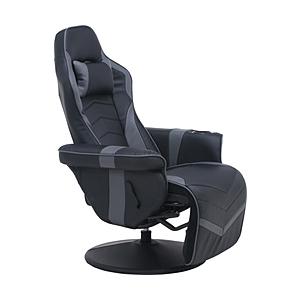 【送料無料】 不二貿易 53319 ゲーミングチェア [W840ｘD890〜1560ｘH940〜1120mm]  ブラック／ブラック | 不二貿易