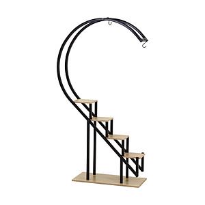 不二貿易 ディスプレイラック ハート型KD BK  ブラック 63757 | 不二貿易