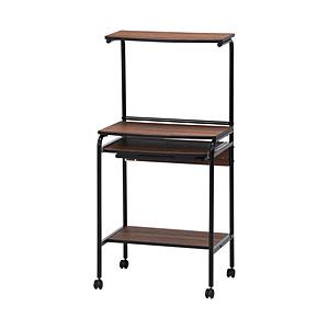 不二貿易 シンプルPCデスク フィット BR  ブラウン 66741 | 不二貿易