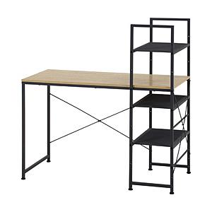 不二貿易 左右組み換えラック付きデスク ルカ NA  ナチュラル 73612 | 不二貿易