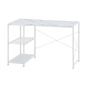 不二貿易 左右組み換えコーナーデスク ルカ  ストーン 大理石 73616 | 不二貿易