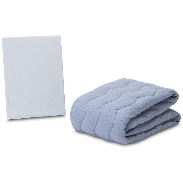 フランスベッド 【ベッドパッド/ボックスシーツ】クラウディアベッドパッド＆マットレスカバー(ワイドダブルサイズ/154×195cm/ブルー) | フランスベッド | 01