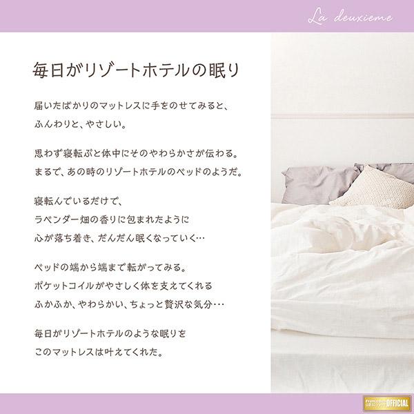フランスベッド 【マットレス】フランスベッド LaDeuxieme（ラ・ドゥーゼム)ポケットコイルマットレス DE-P100(シングルサイズ) DEP100S | フランスベッド | 06
