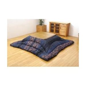イケヒコ こたつ布団 万葉(マンヨウ) ブルー 5934569 ［対応天板サイズ：約90×180cm /長方形］ | イケヒコ