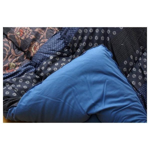 イケヒコ こたつ布団 万葉(マンヨウ) ブルー 5934569 ［対応天板サイズ：約90×180cm /長方形］ | イケヒコ | 02