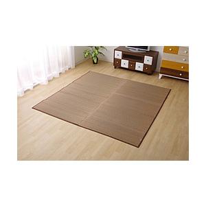 イケヒコ い草ラグカーペット Fソリッド 191X191  ライトブラウン | イケヒコ