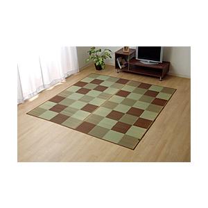 イケヒコ い草ラグカーペット 『Fブロック2』 ブラウン | イケヒコ