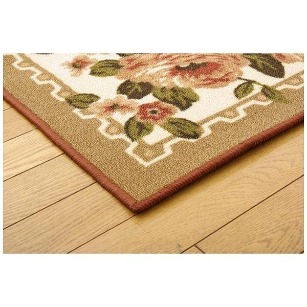 イケヒコ ラグ 撥水キャンベル(200×200cm/ベージュ)  ベージュ | イケヒコ | 01