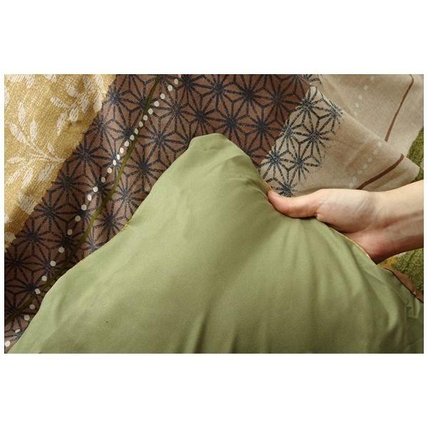 【こたつふとんカバー】ファスナータイプ こよみ(長方形/グリーン/ふとんカバーサイズ:215×295cm) 5097289 グリーン ［対応天板サイズ：約90×135cm /長方形］ | イケヒコ | 02