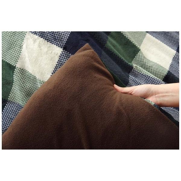 【こたつふとんカバー】ファスナータイプ ジャーナル(長方形/グリーン/ふとんカバーサイズ:195×245cm) Jarnal(ジャーナル) グリーン 5891479 ［対応天板サイ… | イケヒコ | 02