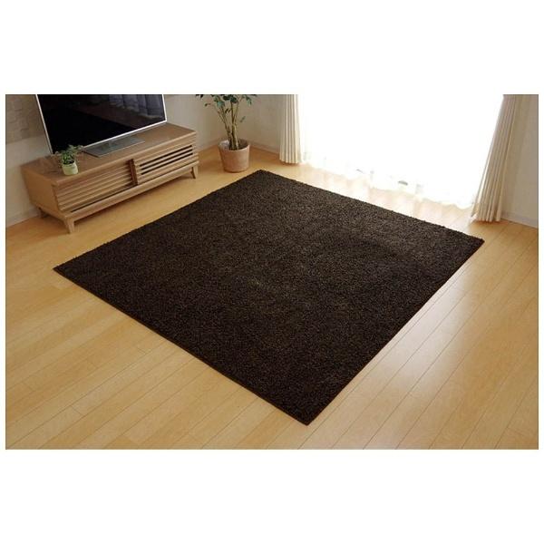 イケヒコ ラグ シャンゼリゼ 平織(190×190cm/ブラウン) | イケヒコ | 01