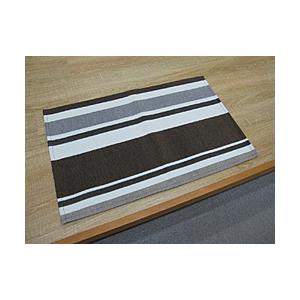 イケヒコ 玄関マット　ラインＢＲ　60×90cm  ブラウン | イケヒコ