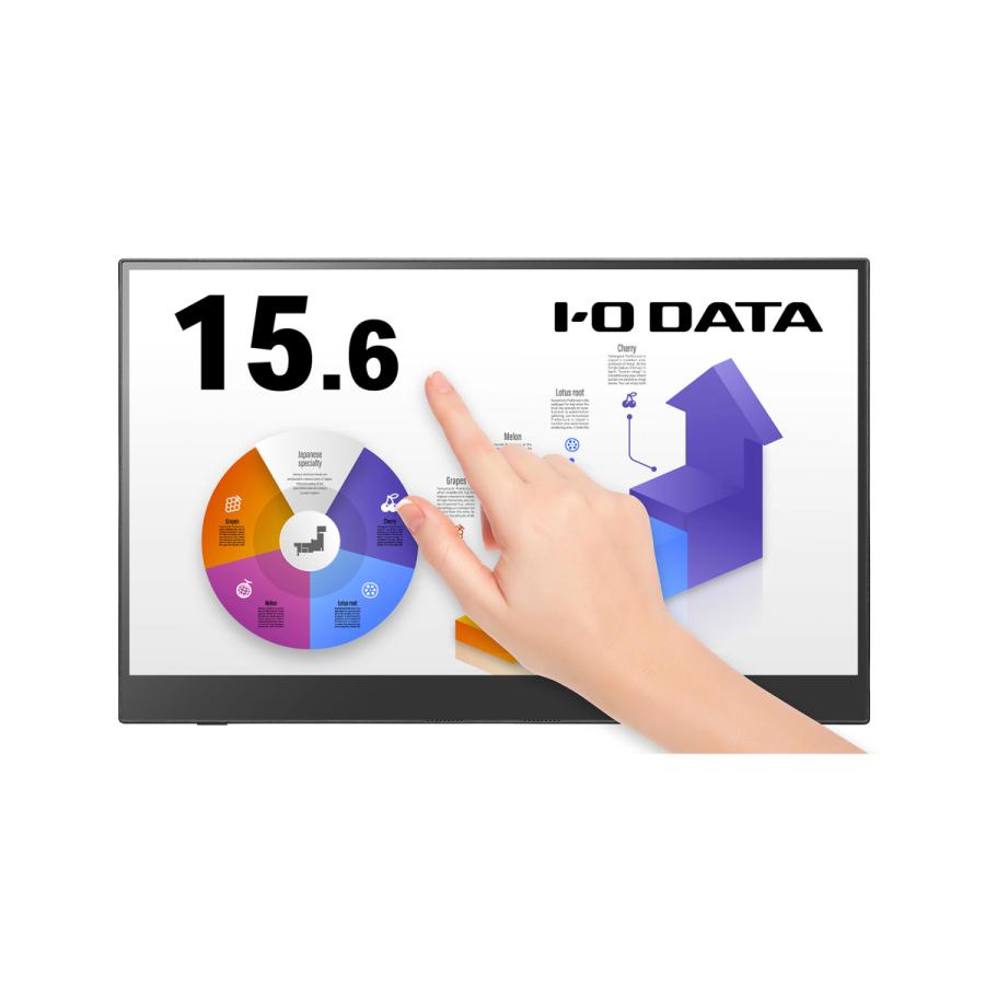IO DATA(アイオーデータ) USB-C接続 PCモニター (タッチパネル) ブラック LCD-CF161XDB-MT ［15.6型 /ワイド /フルHD(1920×1080)］ | I-O DATA | 01