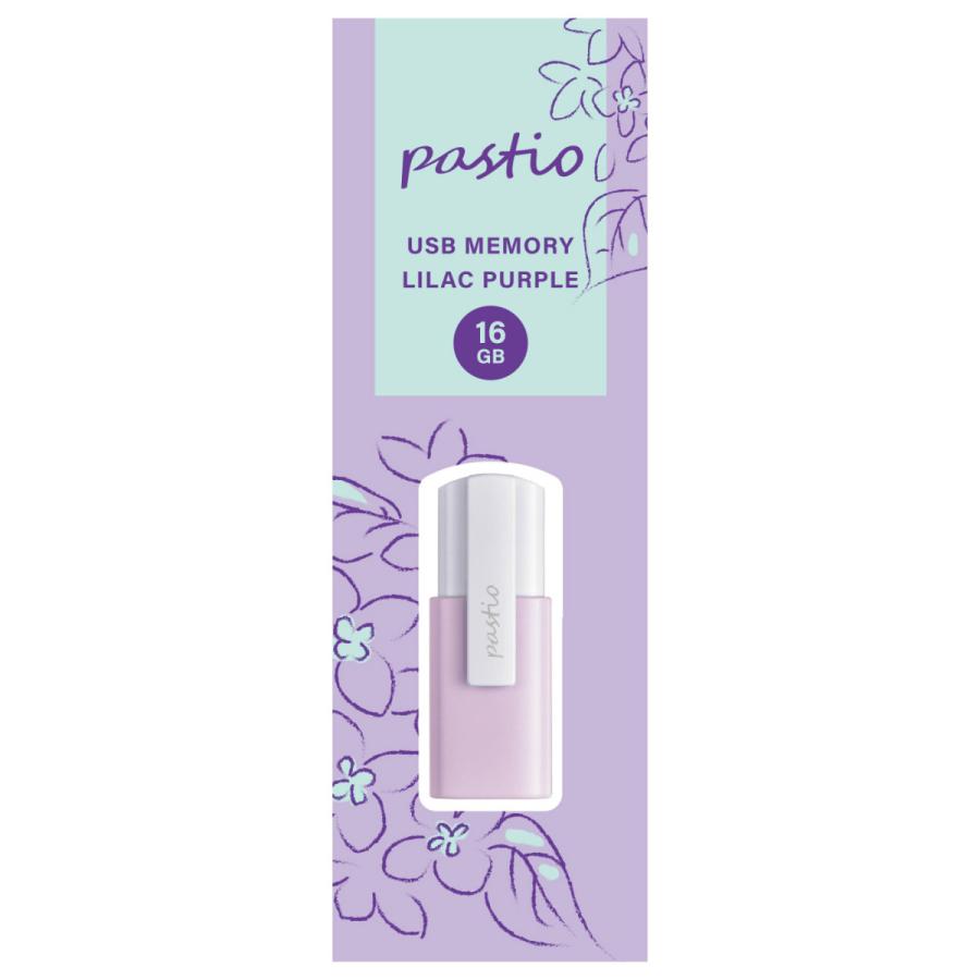 IO DATA(アイオーデータ) USBメモリ pastio ライラックパープル U3-CLP16G/V ［16GB /USB3.2 /USB TypeA /ノック式］ | I-O DATA | 03