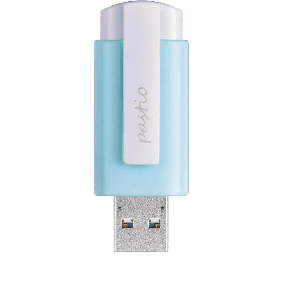 IO DATA(アイオーデータ) USBメモリ pastio ライトブルー U3-CLP16G/B ［16GB /USB3.2 /USB TypeA /ノック式］ | I-O DATA | 02
