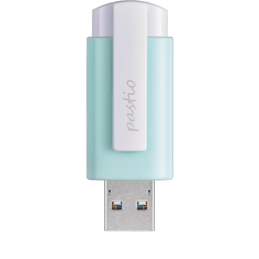 IO DATA(アイオーデータ) USBメモリ pastio ミントグリーン U3-CLP64G/G ［64GB /USB3.2 /USB TypeA /ノック式］ 【864】 [振込不可] | I-O DATA | 02