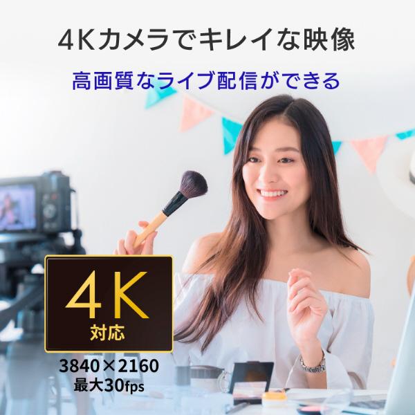 IO DATA(アイオーデータ) ウェブカメラ化 [USB-A接続 →ポート：HDMI] 4K対応・UVC対応   GV-HUVC/4KV 【864】 | I-O DATA | 04