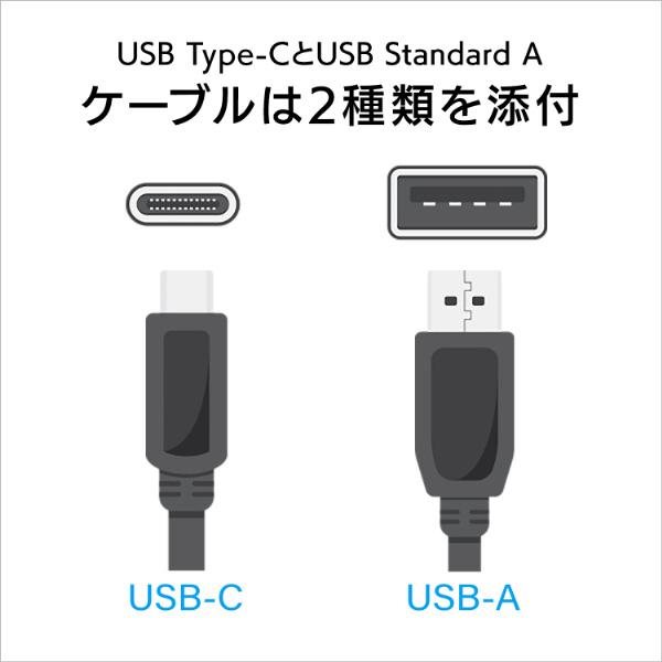 IO DATA(アイオーデータ) HDPX-UTSC1K 外付けHDD USB-C＋USB-A接続 「カクうす アルミボディ」Windows 11対応 ブラックｘレッド ［1TB /ポータブル型］ | I-O DATA | 06