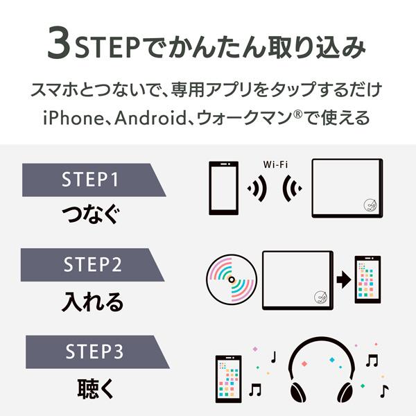 IO DATA(アイオーデータ) スマホ/タブレットPC用CDレコーダー「CDレコ5s」Wi-Fiモデル （Android/iPadOS/iOS対応）  ブラック CD-5WEK | I-O DATA | 02