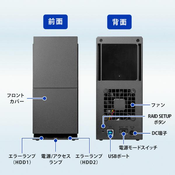 IO DATA(アイオーデータ) HDW-UTCS8 外付けHDD USB-A接続 家電録画対応(Chrome/Mac/Windows11対応)  ［8TB /据え置き型］ | I-O DATA | 02