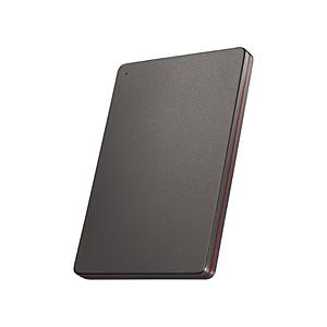 アイオーデータ HDPX-UTSC2KB 外付けHDD USB-C＋USB-A接続 パソコン用「カクうす」(Chrome/Mac/Windows11対応) Black×Red ［2TB /ポータブル型］ | I-O DATA