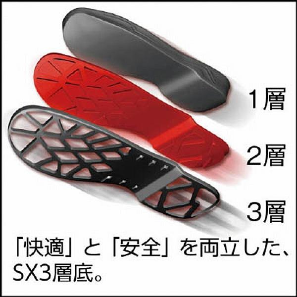 シモン SL22R-25.5 安全靴 編上靴 SL22-R黒/赤 25.5cm : ソフマップ 