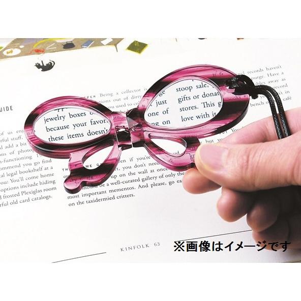 パール ペンダント型ルーペ 折りたたみ（メガネ型/レッド）PR-806 PR-806 レッド | Pearl | 05