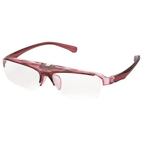 パール ハネ上げ老眼鏡 コスタード LTシリーズ LT-P301-1 CWI（クリアワイン/度無し） LT-P301-1 クリアワイン_ドナシ | Pearl