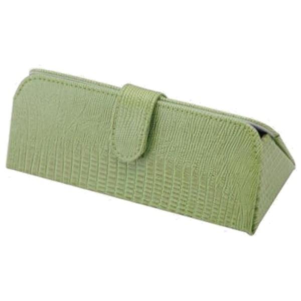 パール セミハード メガネケース（三角 グリーン）GA-108 GE | Pearl