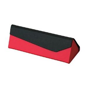パール 折りたたみ式 セミハード メガネケース（ブラック×レッド）HFU-84 BL/RE | Pearl