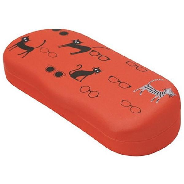 パール ハード メガネケース（ネコとめがね/オレンジ）SO-72 OR | Pearl | 03