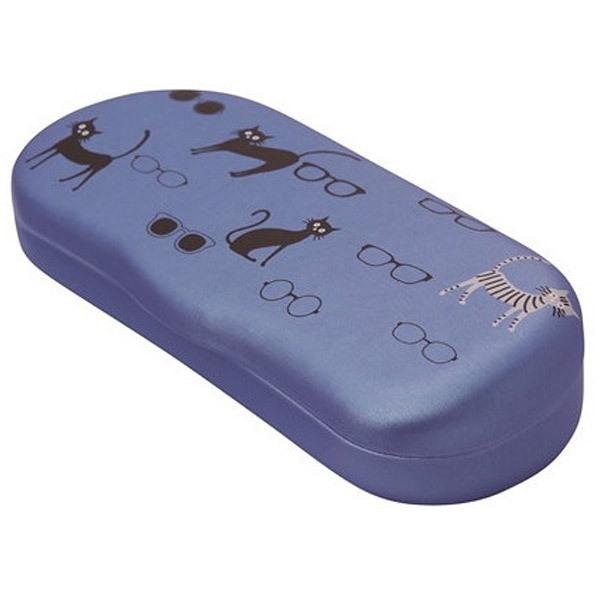 パール ハード メガネケース（ネコとめがね/ブルー）SO-72 BU | Pearl | 03