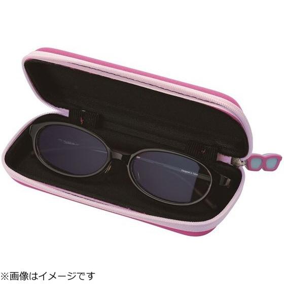 パール3ケース Pearl パール ファスナー式 ソフト メガネケース（ピンク）SSC-3