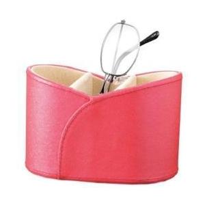 パール 3本入 合皮メガネスタンド（レッド）RE [振込不可] | Pearl