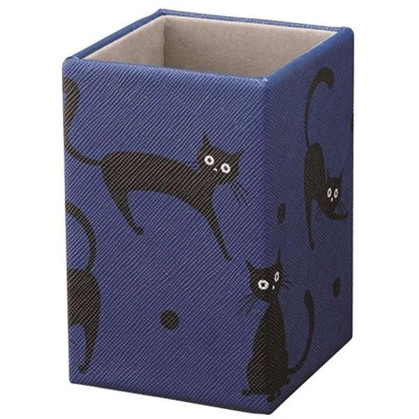 パール ねこ柄（大柄） メガネスタンド（ブルー）BU | Pearl | 01