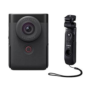 Canon(キヤノン) コンパクトデジタルカメラ PowerShot V10 トライポッドグリップキット Vlogカメラ  ブラック PSV10TRIPODKITBK [振込不可][代引不可] | キヤノン