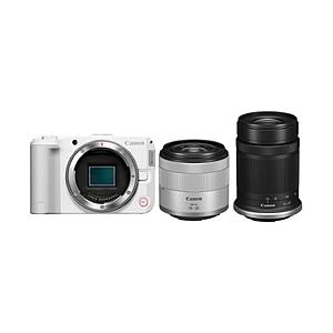 Canon(キヤノン) EOS R50 V ダブルズームキット ミラーレス一眼カメラ  ホワイト  ［ズームレンズ+ズームレンズ］ [振込不可][代引不可] | キヤノン