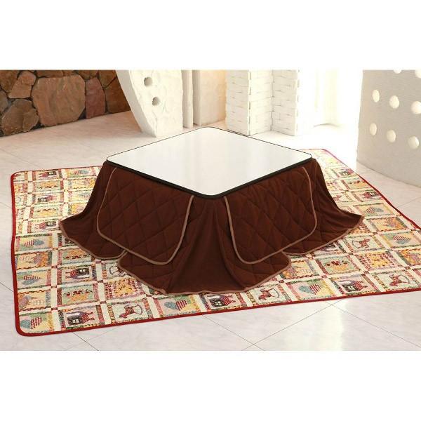 オーシン シルキーフリース省スペースこたつ布団セット(ブラウン/掛：60角 敷150角) |  | 01