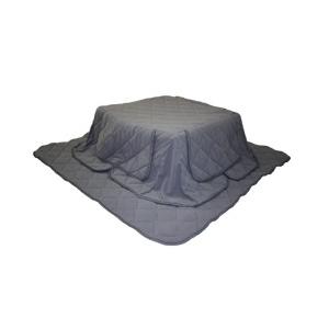 オーシン シルキーフリース省スペースこたつ布団セット(チャコールグレー/60cm角こたつ対応/敷布団サイズ：150cm角) | 