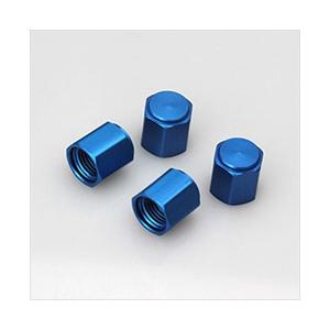 大橋産業 エアーバルブキャップ ブルー 4個入 | 大橋産業