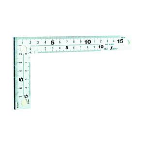 シンワ測定 曲尺 厚手広巾シルバー15cm 表裏同目マグネット付 10435 | 