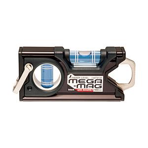 シンワ測定 ハンディレベル MEGA−MAG100mm黒マグネット付 73131 | 