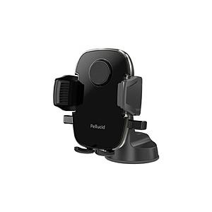 PPH2107　車内用品　スマホホルダー　ワンタッチ開閉 スマホホルダー 吸盤固定タイプ　対応サイズ：(幅)：約55〜88mm／厚み：約20mmまで／ホルダー部耐荷重：… | 