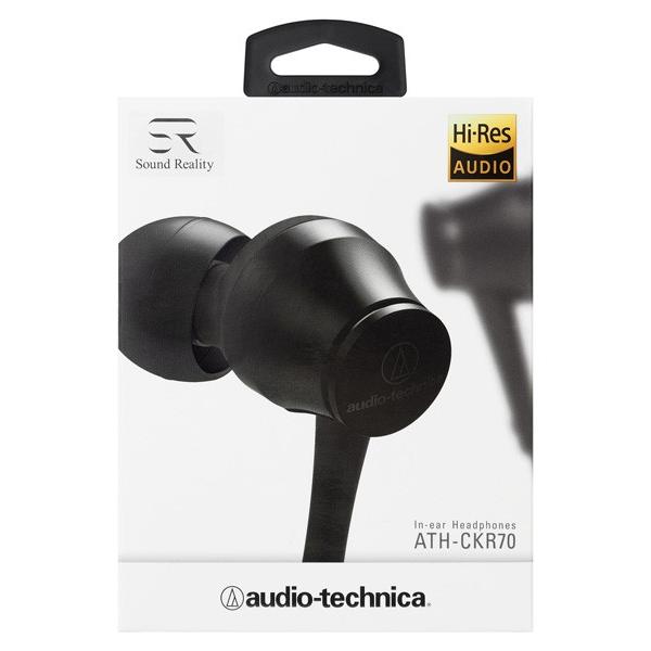 audio-technica(オーディオテクニカ) Sound Reality(グラファイトブラック)ATH-CKR70BK【ハイレゾ対応】 カナル型イヤホン 【864】 | オーディオテクニカ | 01